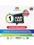 1HMCU:  1 HARI LAGI!  Esok tiba masanya untuk #OneHourMalaysiaCleanUp! Jom kita bersatu membersihkan kawasan rumah & hapuskan tempat pembiakan nyamuk. Setiap tindakan anda boleh menyelamatkan nyawa.